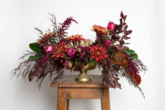 Dark and Moody Thanksgiving Arrangement