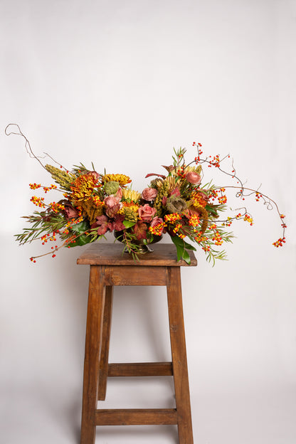 Wild and Foraged Thanksgiving Arrangement