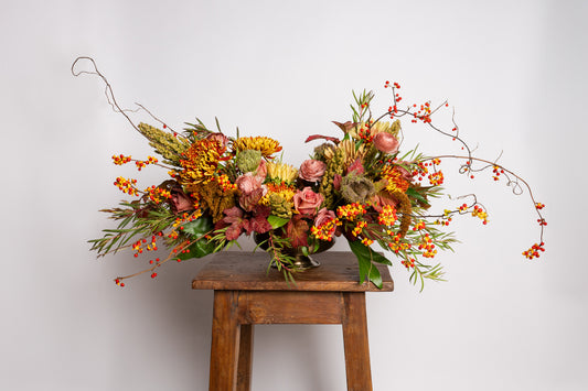 Wild and Foraged Thanksgiving Arrangement