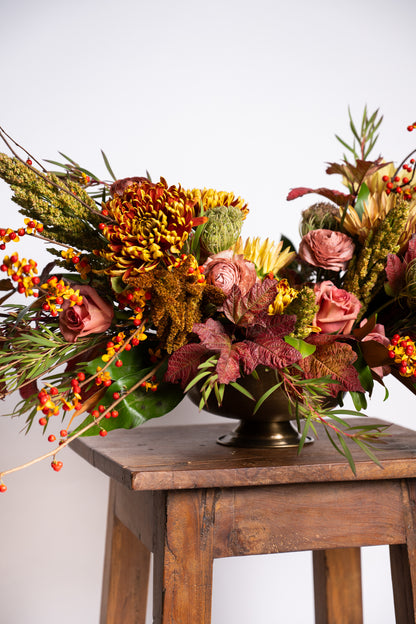 Wild and Foraged Thanksgiving Arrangement