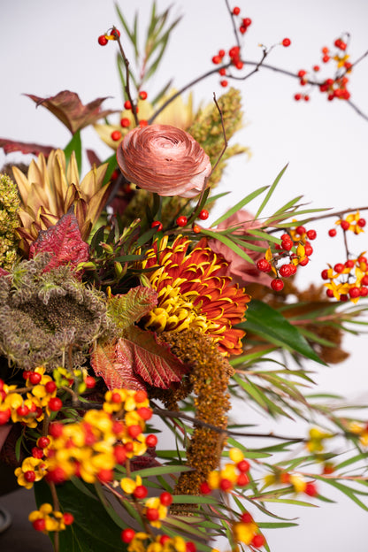 Wild and Foraged Thanksgiving Arrangement